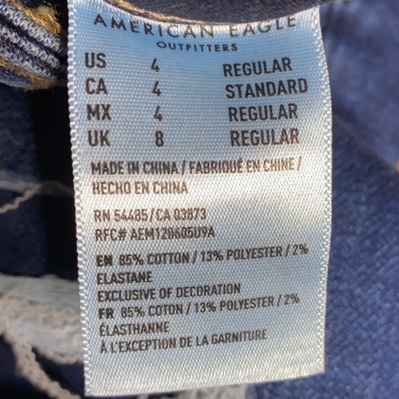 AEO High Rise Destroyed Leggings Size 4 - Picture 10 of 10